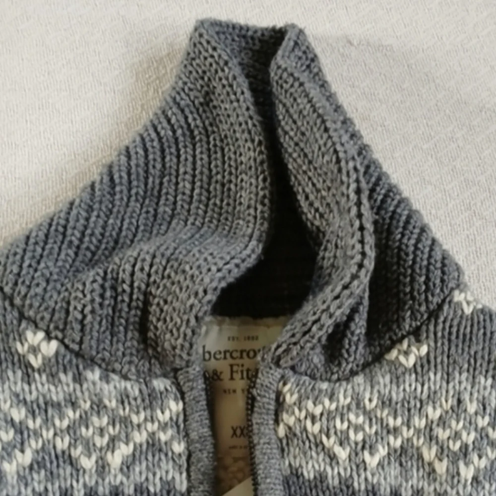 a&f ♡ y2k fur lined zip up jacket vintage wool abercrombie & fitch ski cabincore